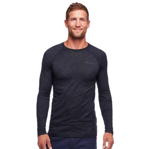 Black Diamond LS Rhythm Tee - Men's-[SKU]-Black-Small-Alpine Start Outfitters