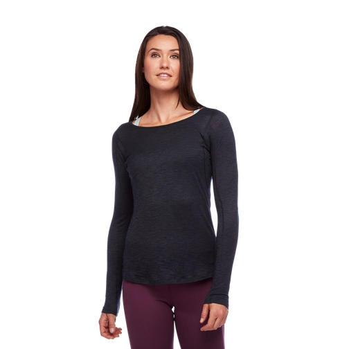 Black Diamond LS Rhythm Tee - Women's-[SKU]-Black-Small-Alpine Start Outfitters