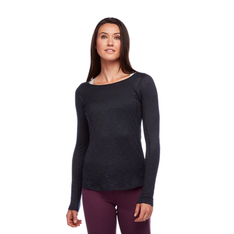 Black Diamond LS Rhythm Tee - Women's-[SKU]-Black-Small-Alpine Start Outfitters