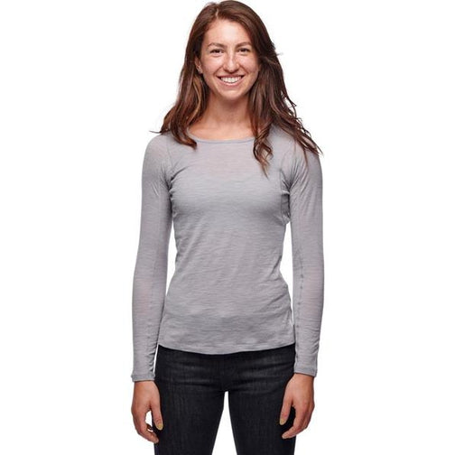 Black Diamond LS Rhythm Tee - Women's-[SKU]-Black-X-Small-Alpine Start Outfitters