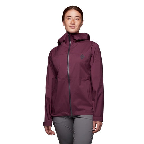 Black Diamond Stormline Stretch Rain Shell - Women's-[SKU]-Blackberry-X-Small-Alpine Start Outfitters