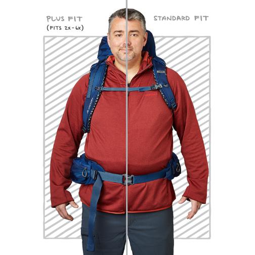 Gregory Katmai 65 Plus Size Backpack - Men's-[SKU]-Empire Blue-SM/MD-Alpine Start Outfitters