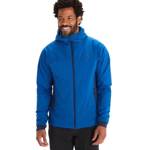 Marmot Novus LT Hybrid Hoody - Men's-[SKU]-Dark Azure/Arctic Navy-Small-Alpine Start Outfitters