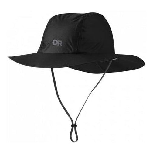Outdoor Research Helium Rain Full Brim Hat-[SKU]-Black-S/M-Alpine Start Outfitters