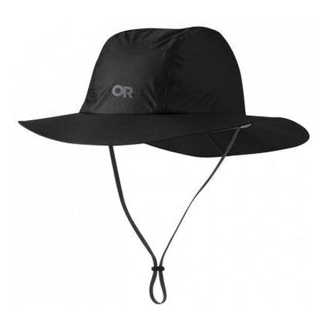Outdoor Research Helium Rain Full Brim Hat-[SKU]-Black-S/M-Alpine Start Outfitters
