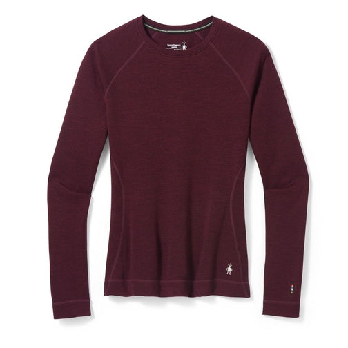 Smartwool Classic Thermal Merino Base Layer Crew - Women's-[SKU]-Black Cherry Heat-X-Small-Alpine Start Outfitters