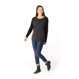 Smartwool Merino 250 Travel Henley - Women's-[SKU]-Charcoal Heather-Small-Alpine Start Outfitters