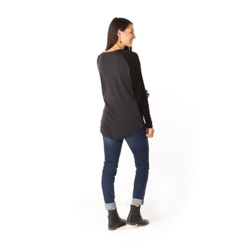 Smartwool Merino 250 Travel Henley - Women's-[SKU]-Charcoal Heather-Small-Alpine Start Outfitters
