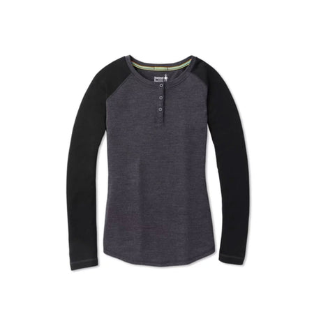 Smartwool Merino 250 Travel Henley - Women's-[SKU]-Charcoal Heather-Small-Alpine Start Outfitters